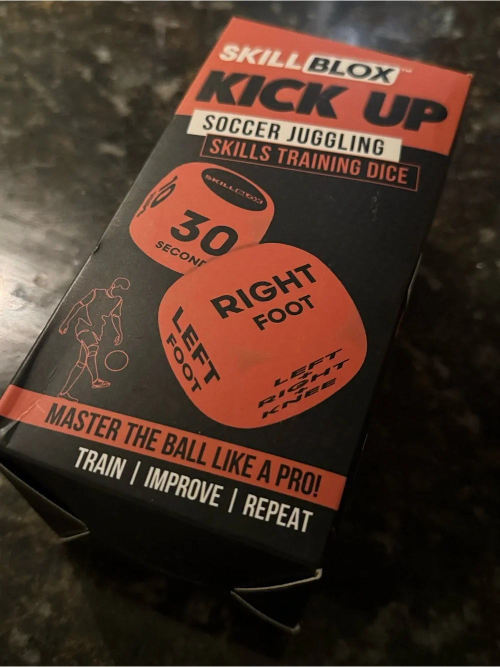 Kick Up Soccer Juggling Dice - Orange (Pair)